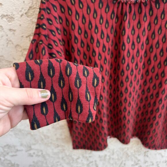 Garnet Hill Leaf Print Sweater Size XS - Picture 4 of 4